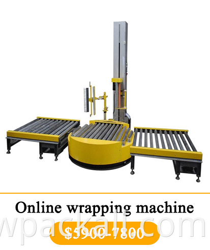 fully automatic pallet strapping machine vertical side pallet roller conveyor with turntable